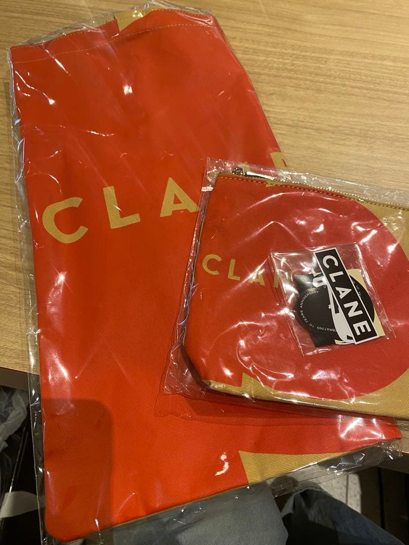 CLANE クラネ　横浜店ノベルティ　ポーチ＆トートバッグ＆ステッカー