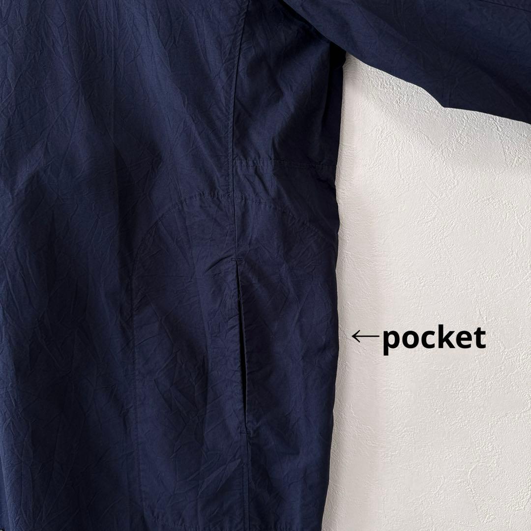 美品 yuni コットンキャッチワッシャーバンドカラーワンピース オーバーサイズ