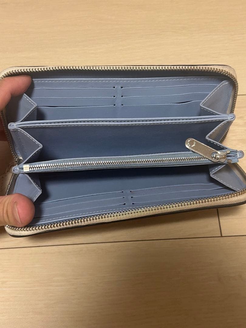 ニ*読様 ルイヴィトン ジッピーウォレット ブルーグラデーション マヒナ