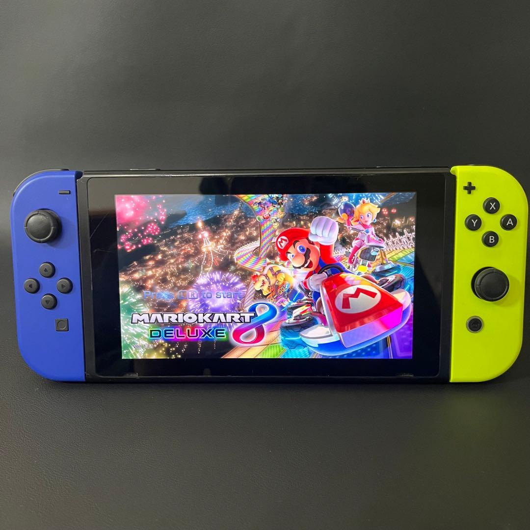 【新品スティック交換済み/完品/動作確認OK】Switch 本体 ブルーイエロー