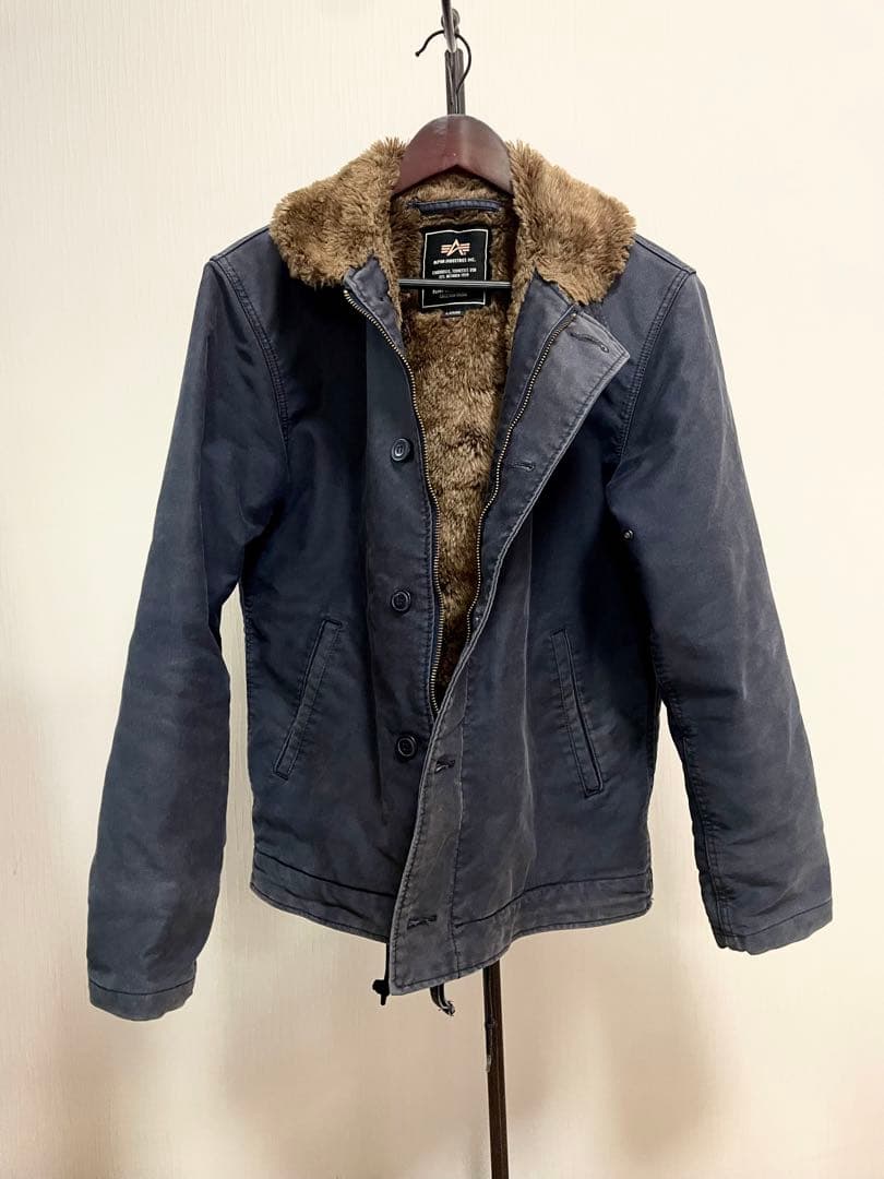 アルファ　N-1 デッキジャケット　ネイビー　Lサイズ　ALPHA