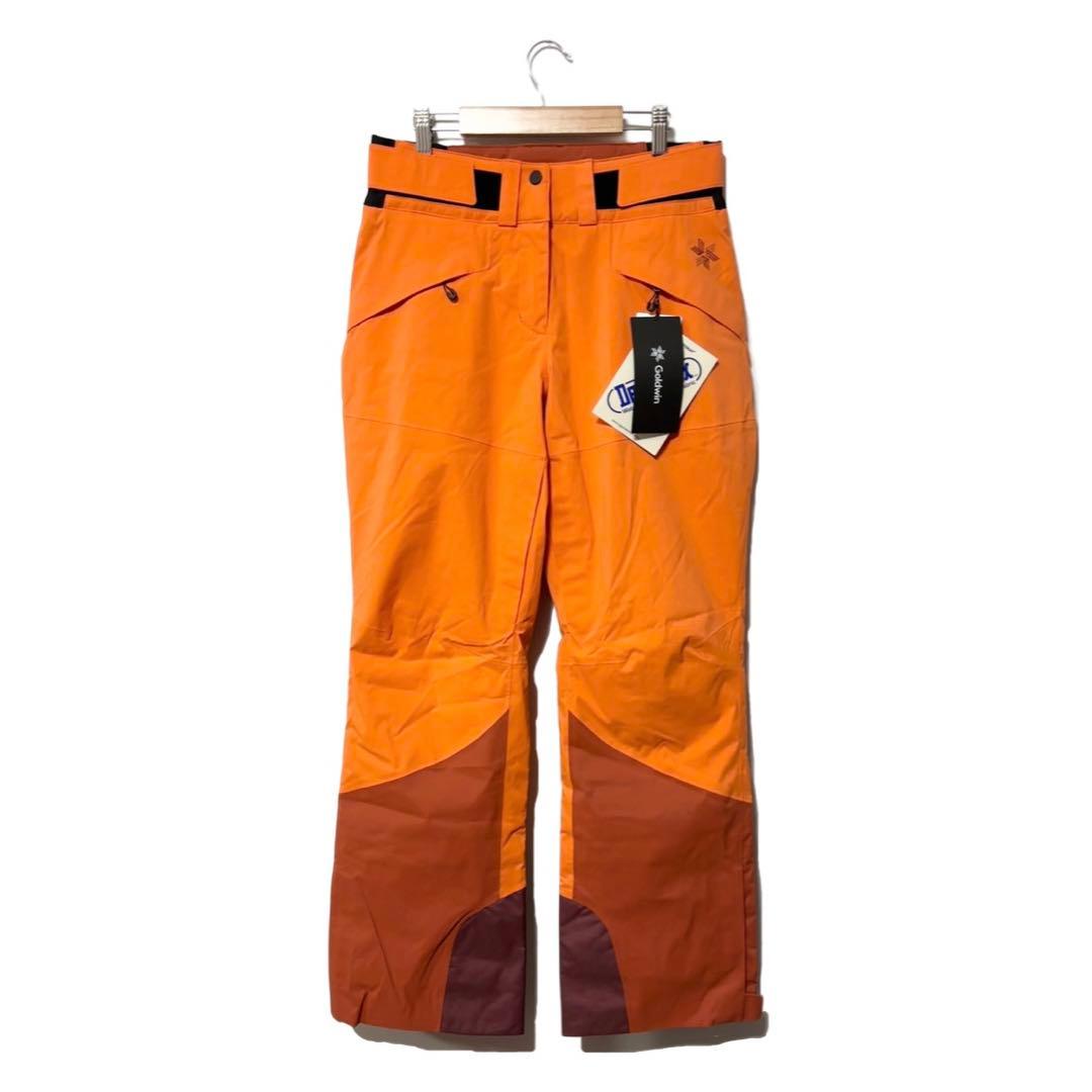 ゴールドウィン ウィメンズ ツートンカラー パンツ スカーレット オレンジ L