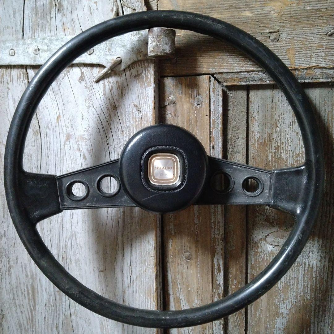 ◆スズキ ジムニー SJ30 純正ハンドル ステアリング 当時物