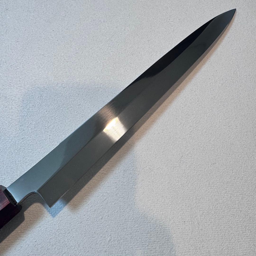 270mm 柳刃包丁 鏡面　黒檀紫檀八角柄 刺身包丁 全鋼 和包丁