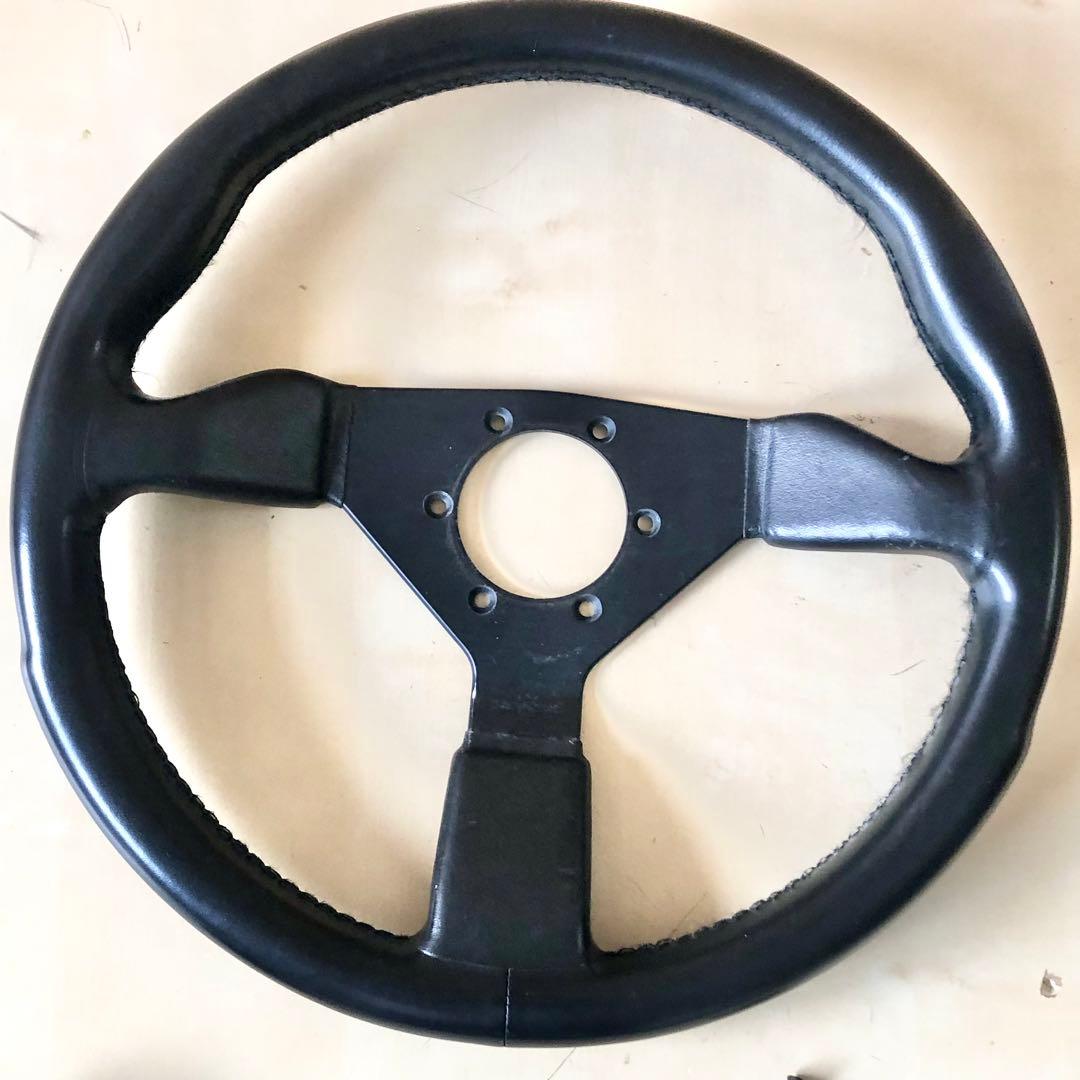 personal ステアリング 革巻き 35Φ ホーンボタン付