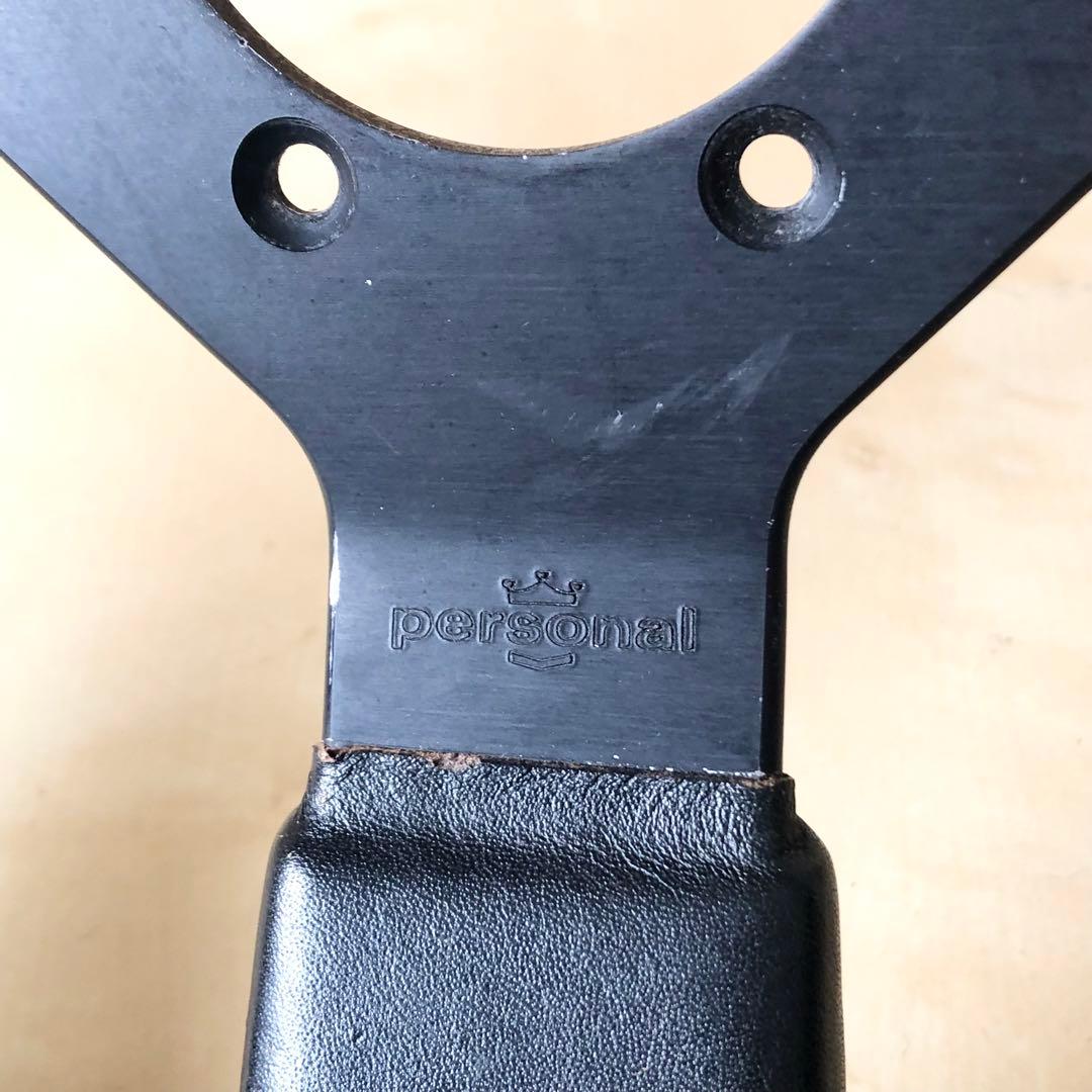 personal ステアリング 革巻き 35Φ ホーンボタン付