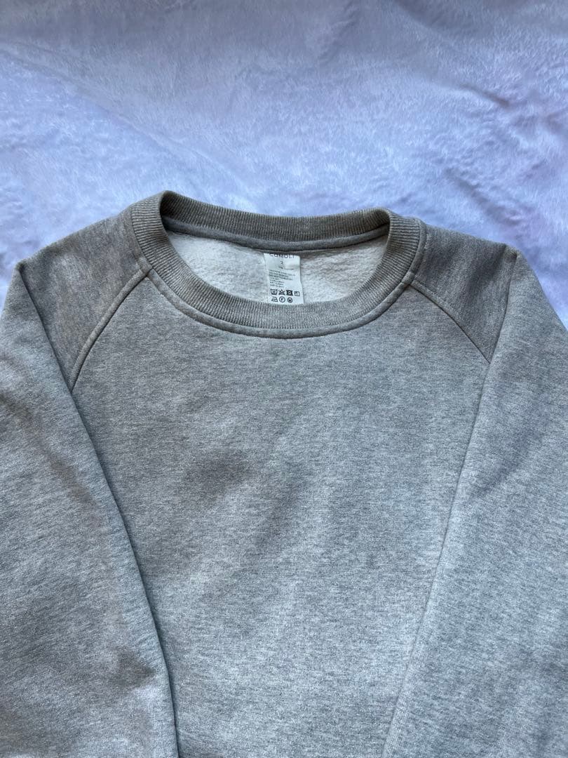 COMOLI コモリ コットン吊裏毛 クルーネック Y03-05002 グレー2