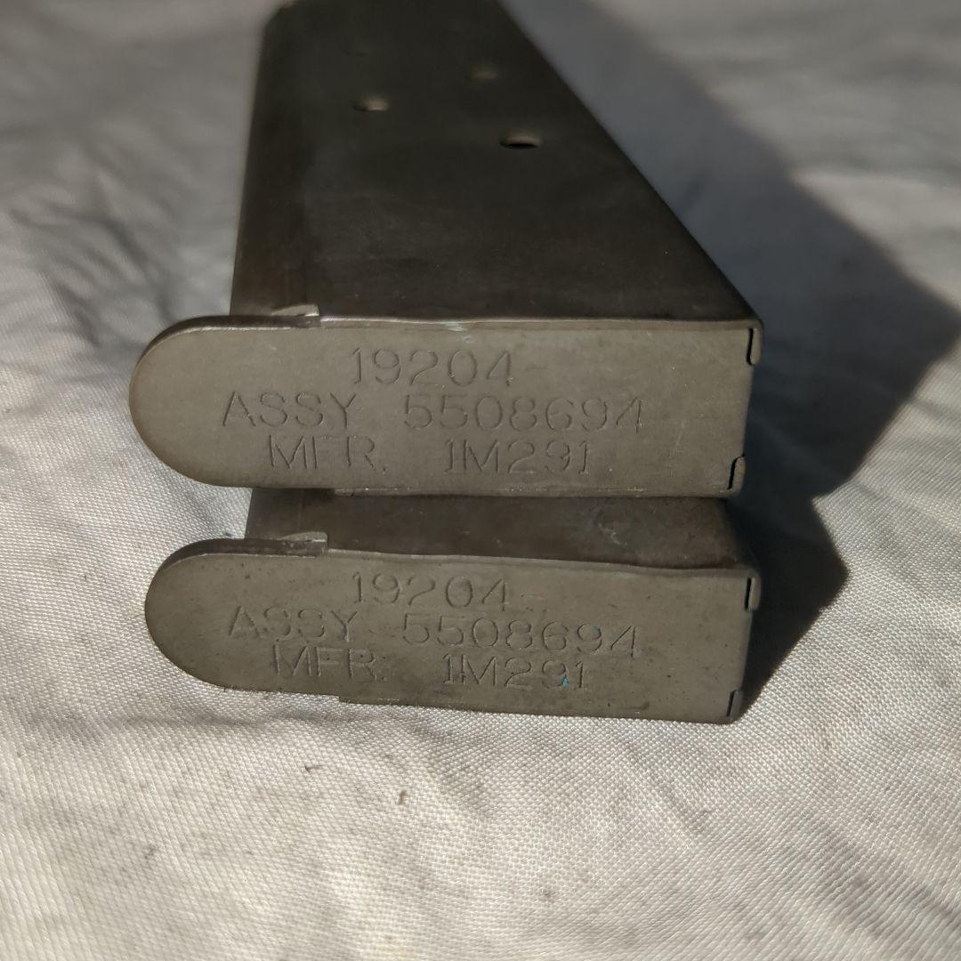 コルトm1911a1 米軍使用刻印あり　サープラス実物マガジン　2個セット