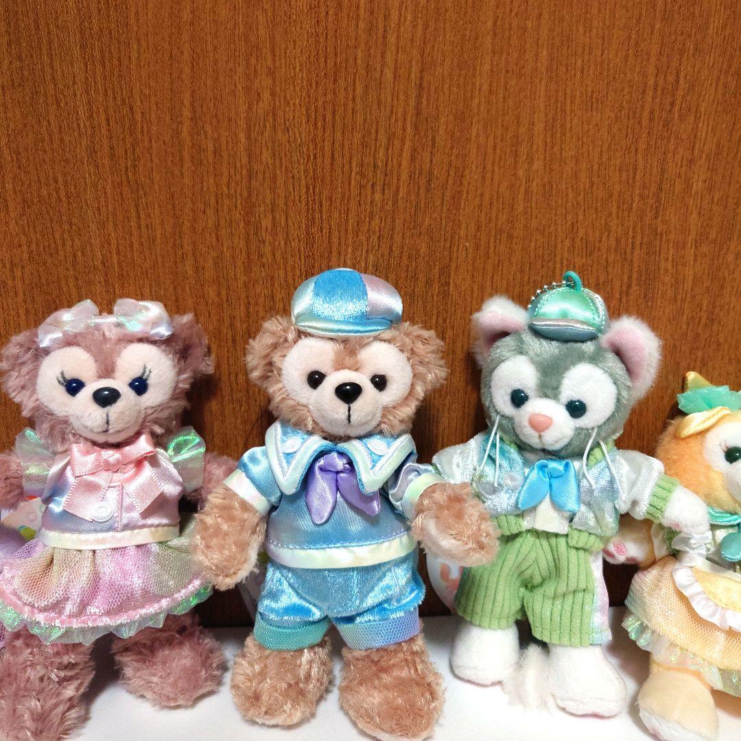 ダッフィー＆フレンズのカラフルハピネス　ぬいぐるみバッチ7点コンプリートセット