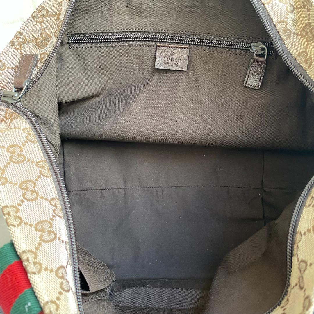 GUCCI シェリーラインGG柄 キャンバス トートバッグ ブラウン 人気モデル