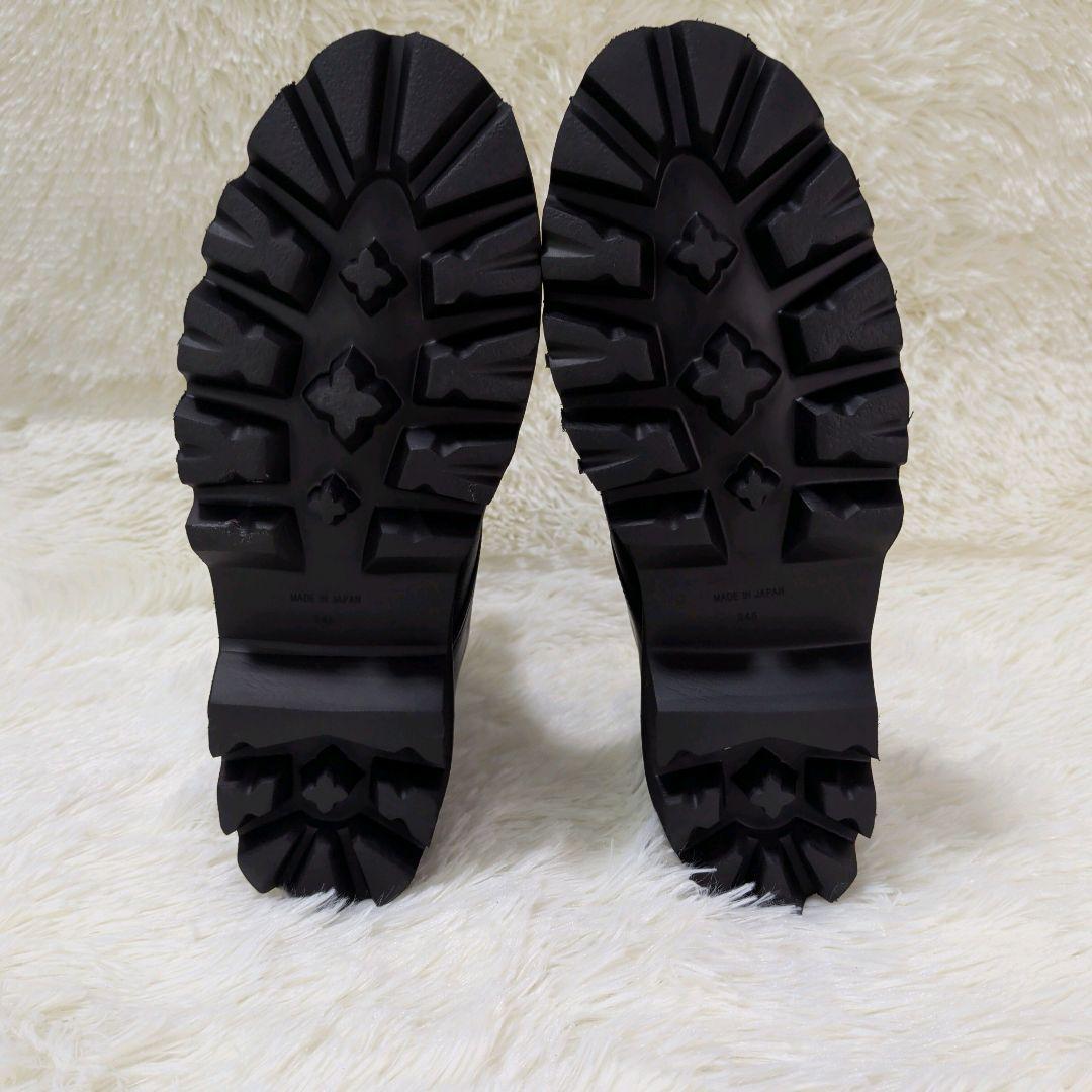 24AW✨️現行近　卑弥呼HIMIKO　フロントジップブーツ　ブラック　レザー