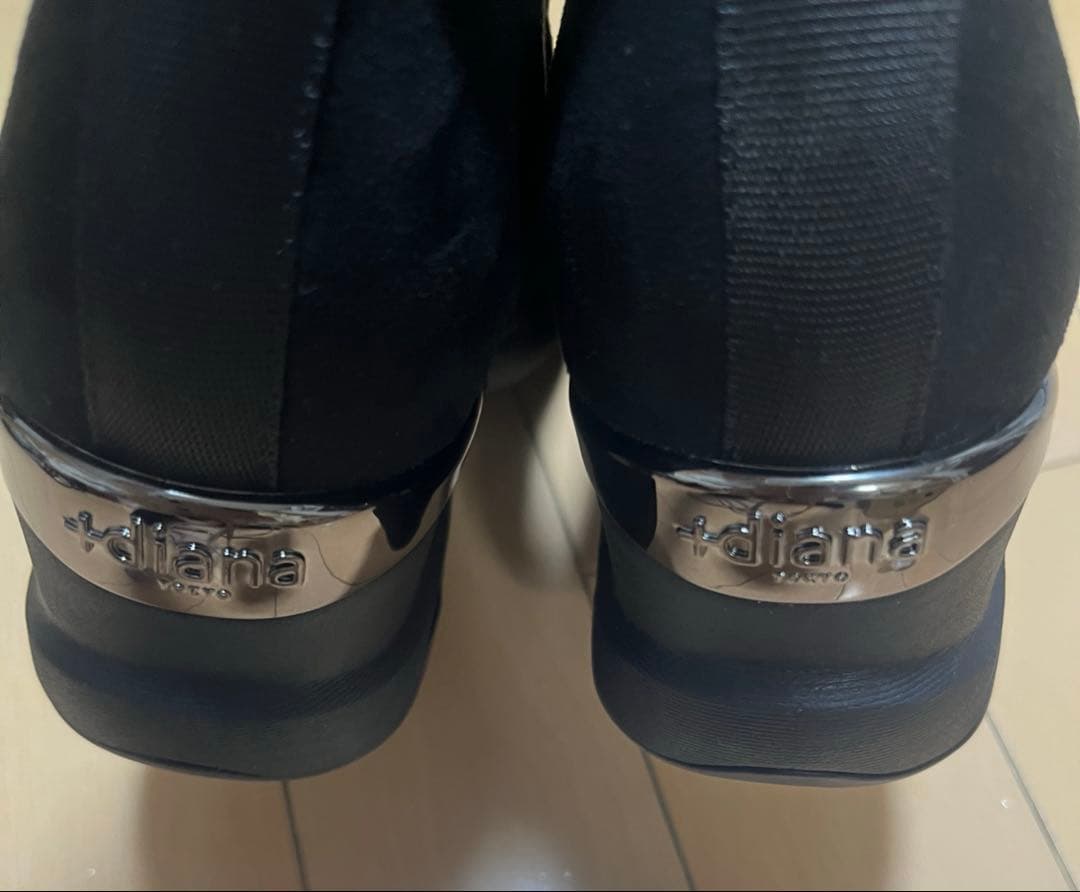 美品　ダイアナ　美脚見えウェッジソールショートブーツ　最終価格