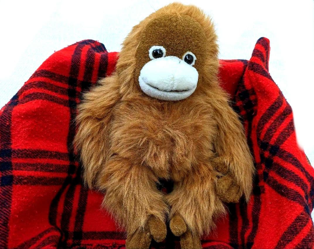 ♡超希少♡オラウータンぬいぐるみ　鳴くヌイグルミLサイズ♡日本製品ヴィンテージ★