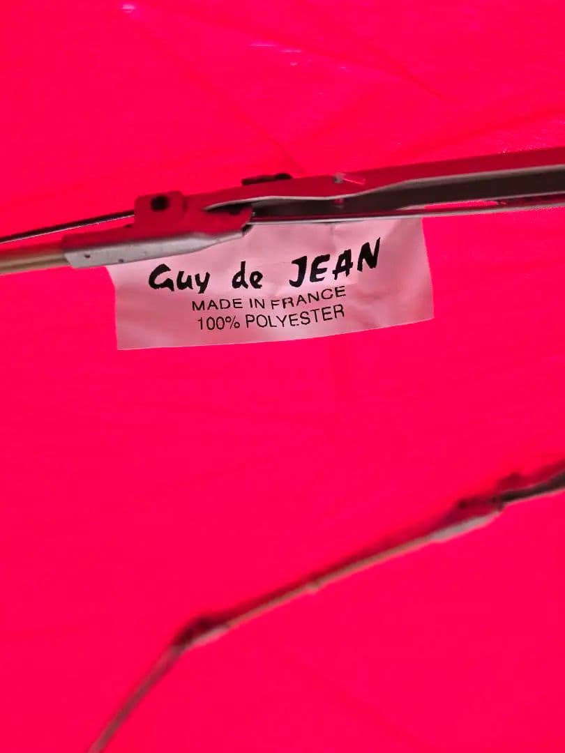 希少チェック柄フリル！ フランスGUY deJEAN ウサギ頭の折りたたみ傘