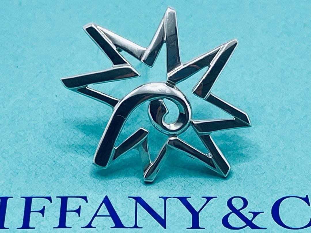 c796 美品　ティファニー　パロマピカソ　スター　ブローチ　シルバー　925