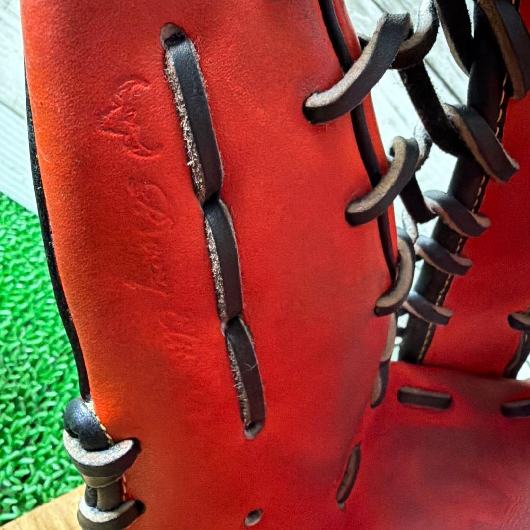 ヒデ 【湯もみ済み】ミズノプロオーダー　軟式外野 専用ケース付き