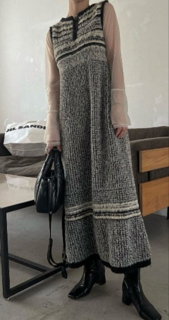 ⭐︎willfully ジャガードワンピース　セットワンピース