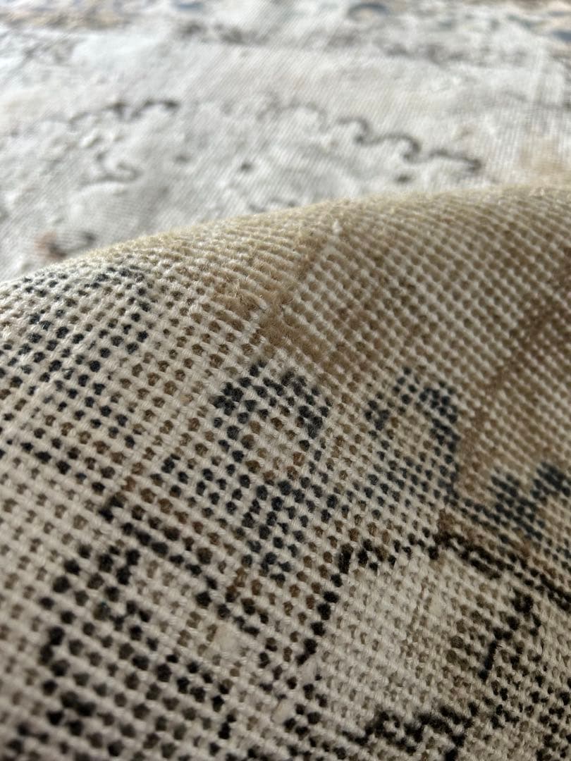 113×202 shabby chic style トルコ ヴィンテージラグ