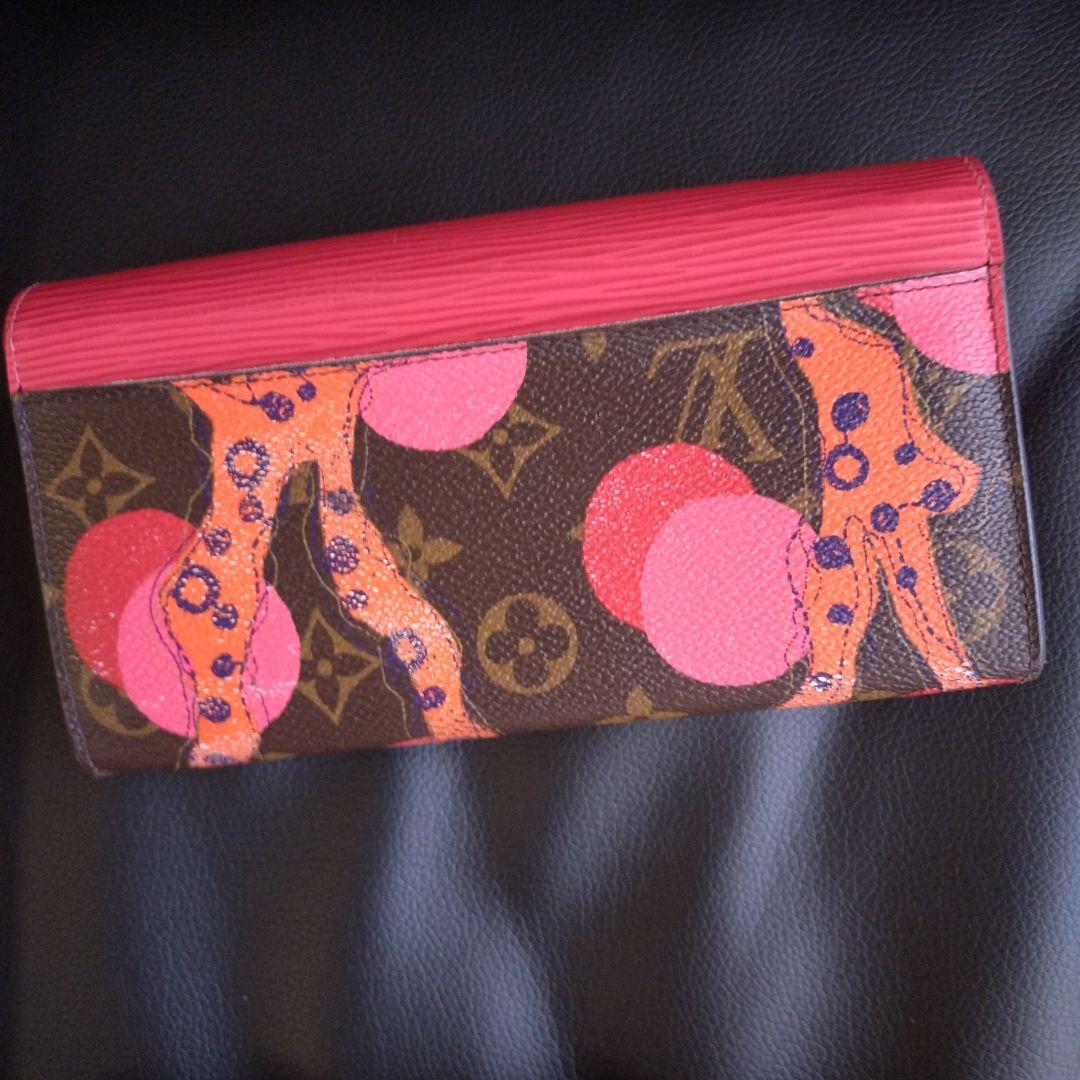 LOUIS VUITTON 限定品長財布 レッド/ブラウン