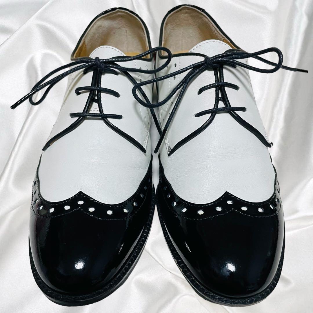 【tsumori chisato】美品ツモリチサト ウィングチップ コンビレザー