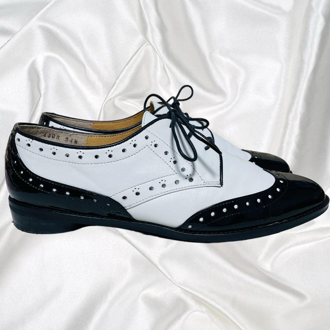 【tsumori chisato】美品ツモリチサト ウィングチップ コンビレザー