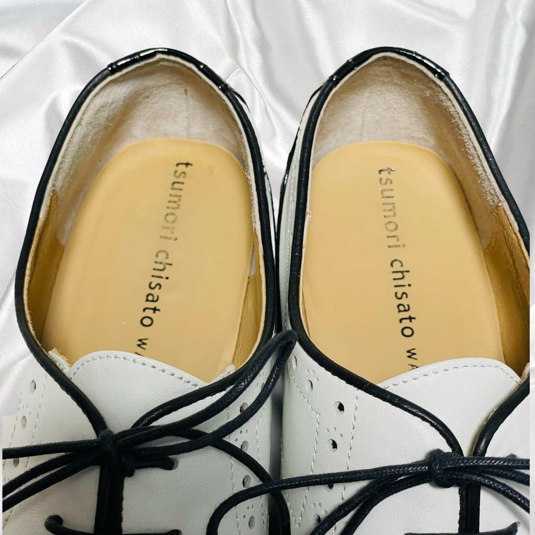 【tsumori chisato】美品ツモリチサト ウィングチップ コンビレザー