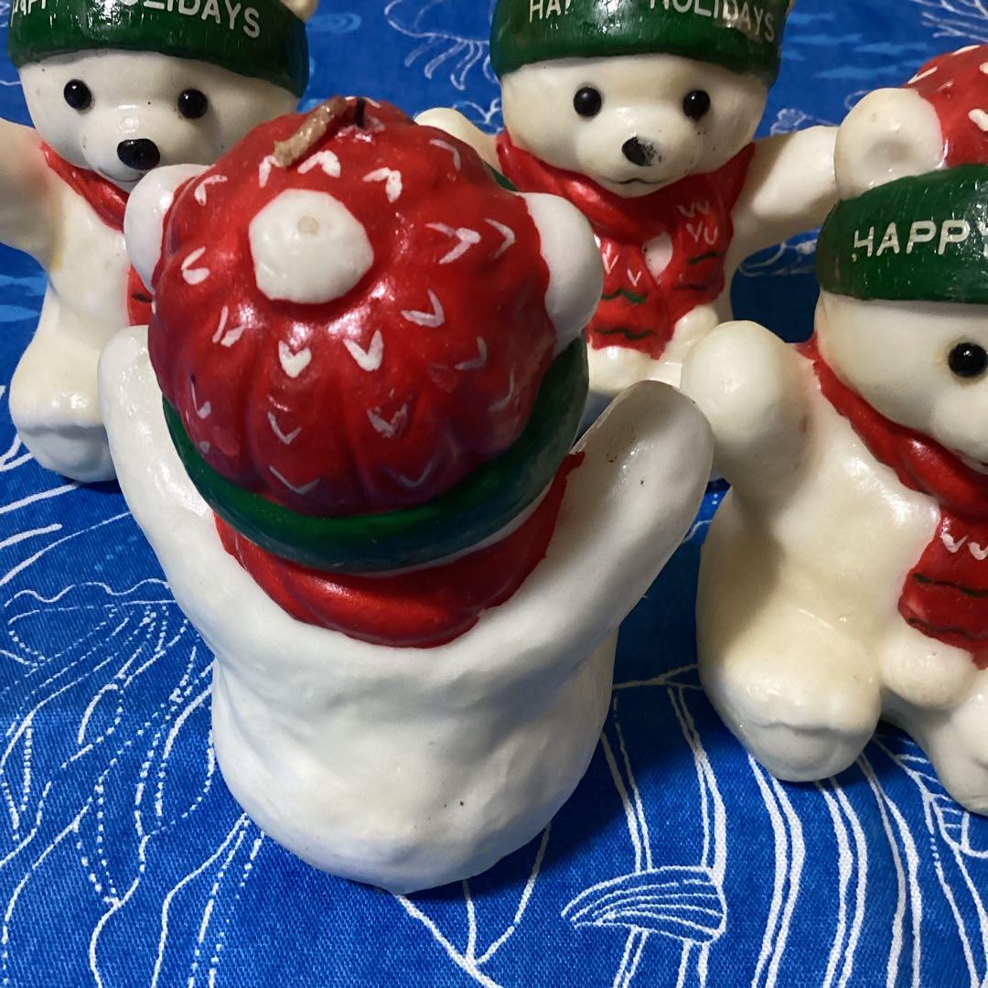 3572ミュージカルキャンドルシロクマ冬