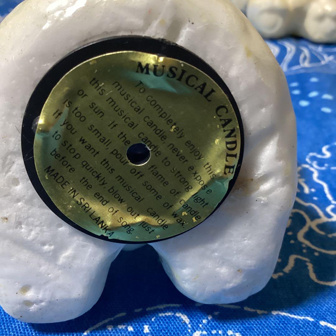 3572ミュージカルキャンドルシロクマ冬