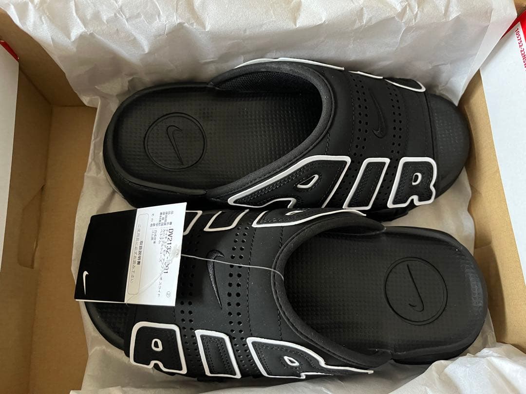 靴 Nike Air More Uptempo Slide Black