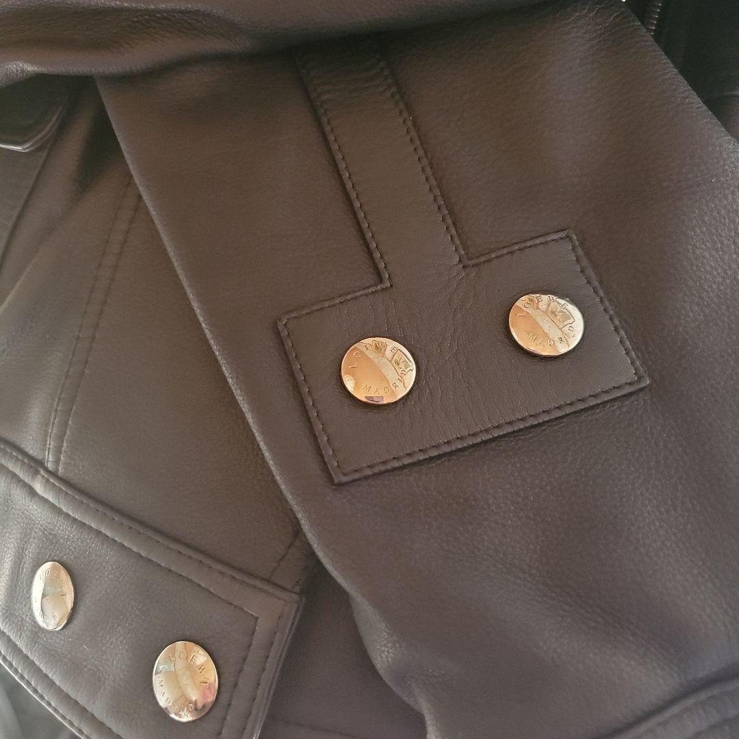 ロエベ 本革レザーのライダースジャケット