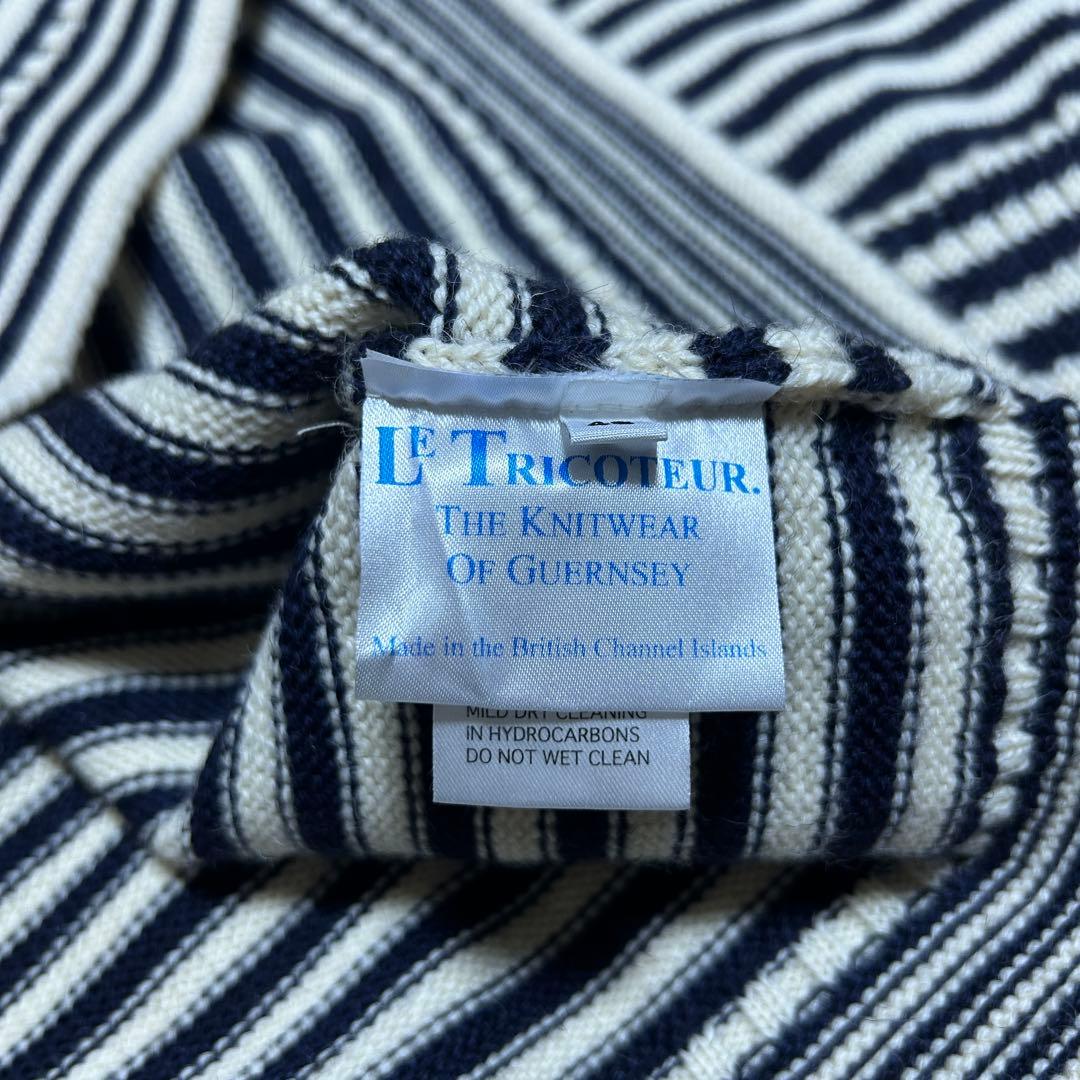 ルトリコチュール/イギリス製/ウール/ボーダー/ニット/セーター/未使用