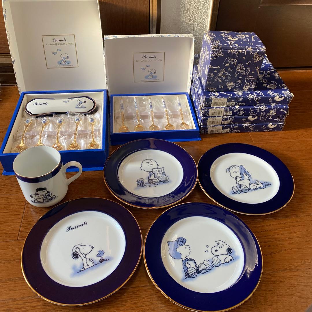 スヌーピー カップ　マグ　プレート　スプーン　セット　カトラリーセット　レトロ