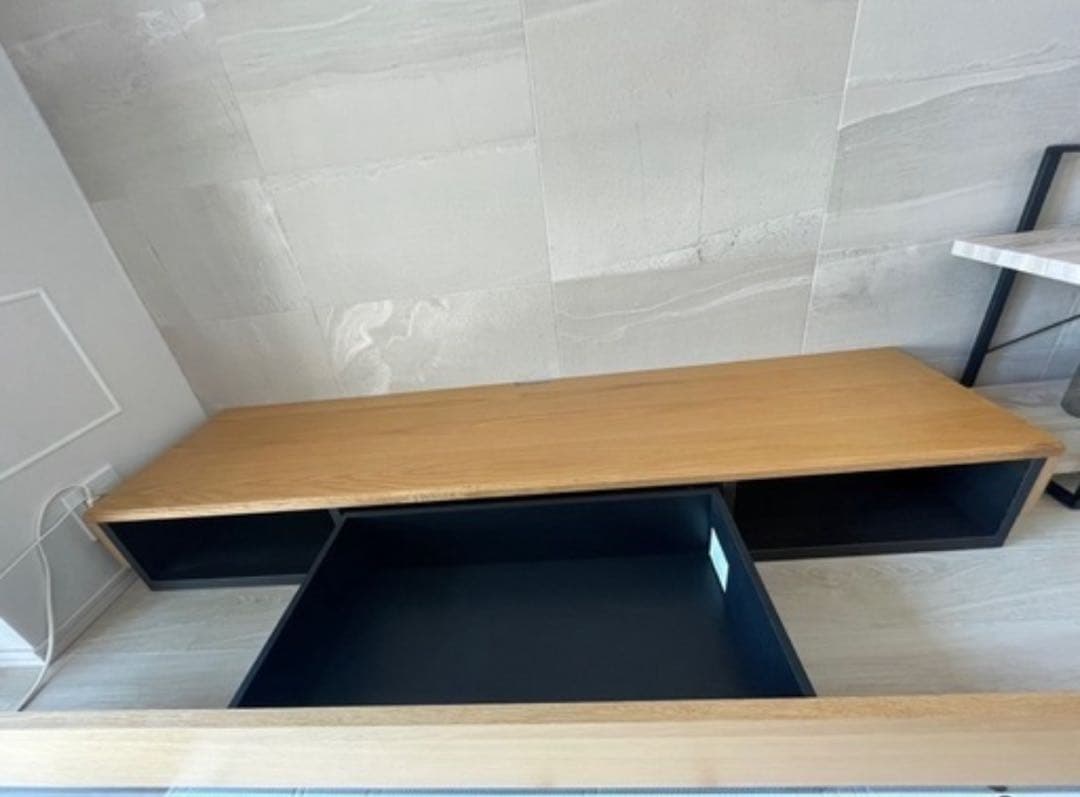 オーク　天然木　ローボード　高級　テレビ台