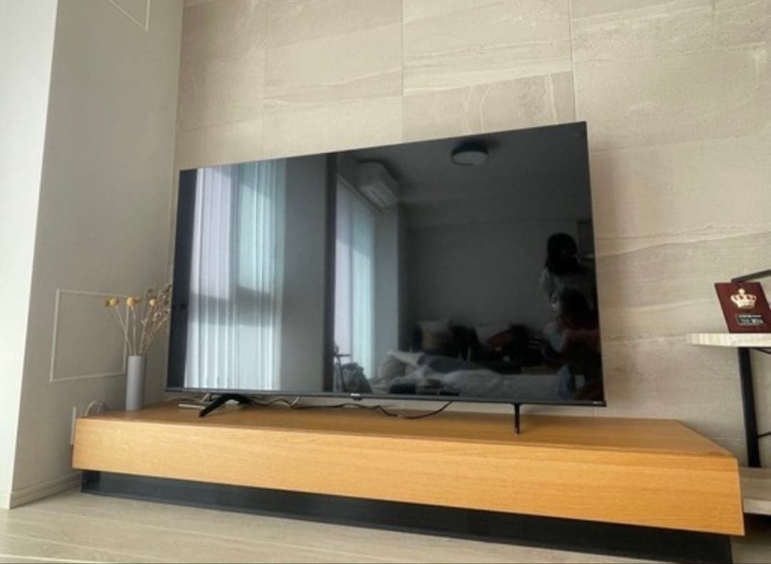 オーク　天然木　ローボード　高級　テレビ台