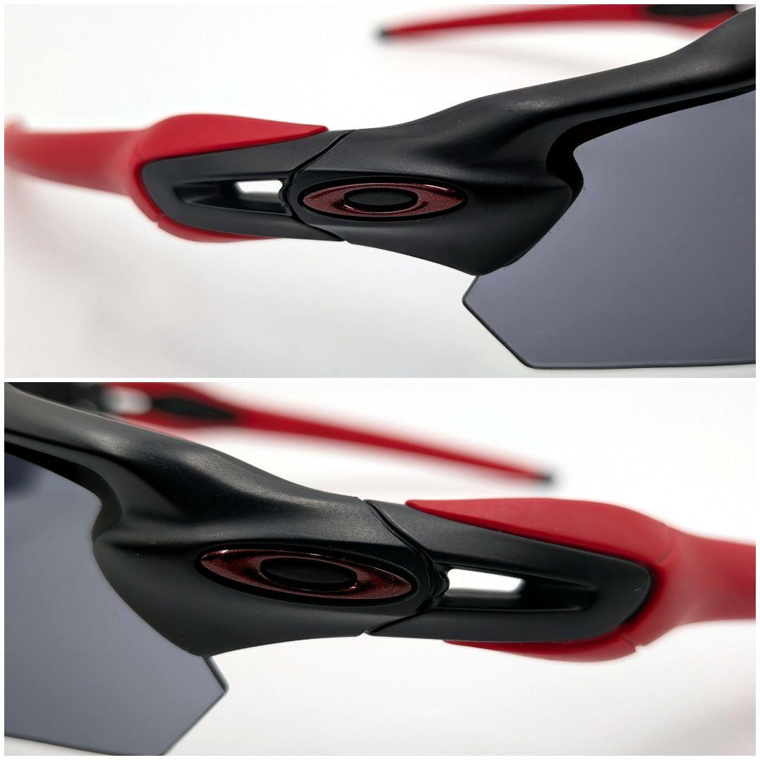 OAKLEY RADAR EV ブラック×レッド スポーツ 自転車 ランニング