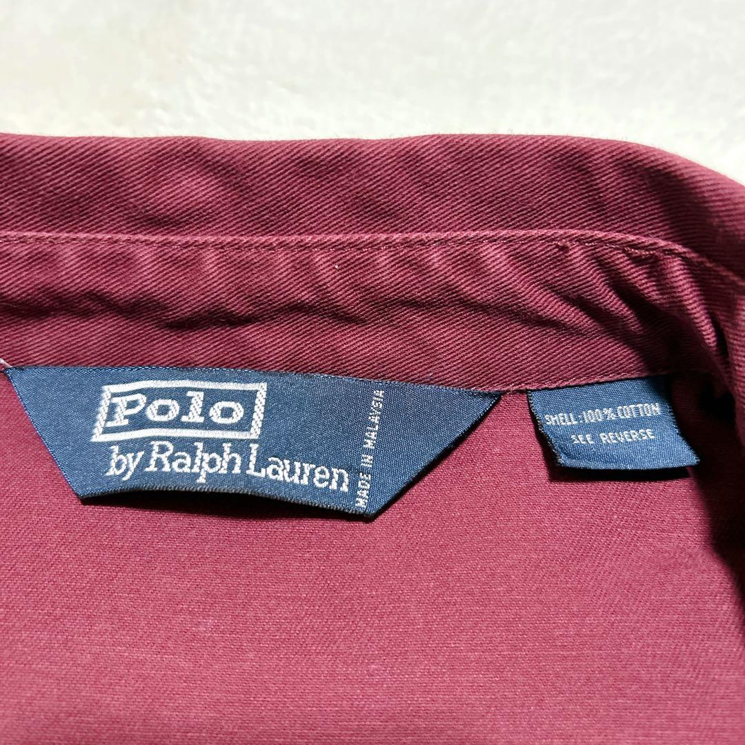 ニ*ト様 レアカラー✨ ラルフローレン スイングトップ バーガンディ 90s 三