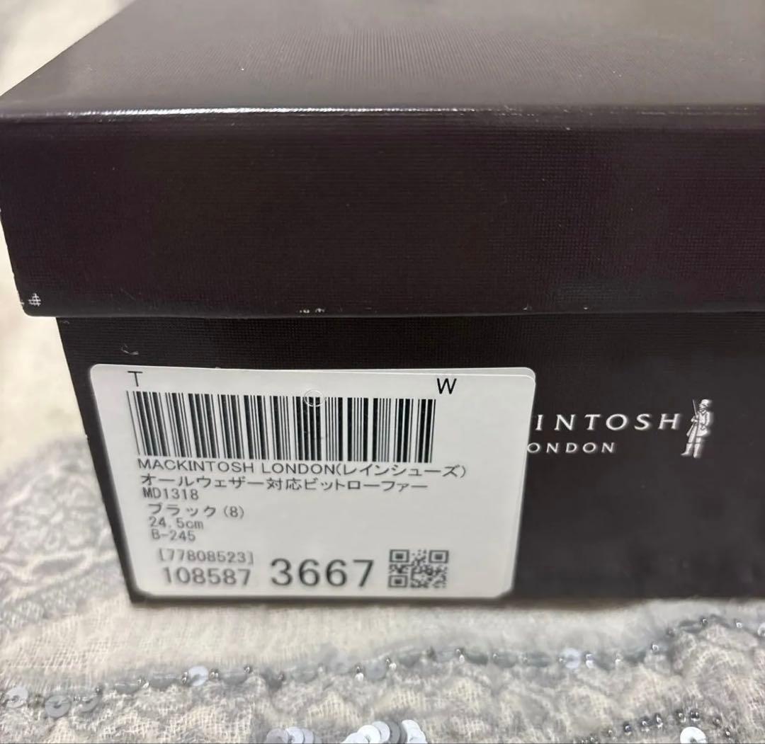 マッキントッシュロンドン　オールウェザー対応ビットローファー　24.5
