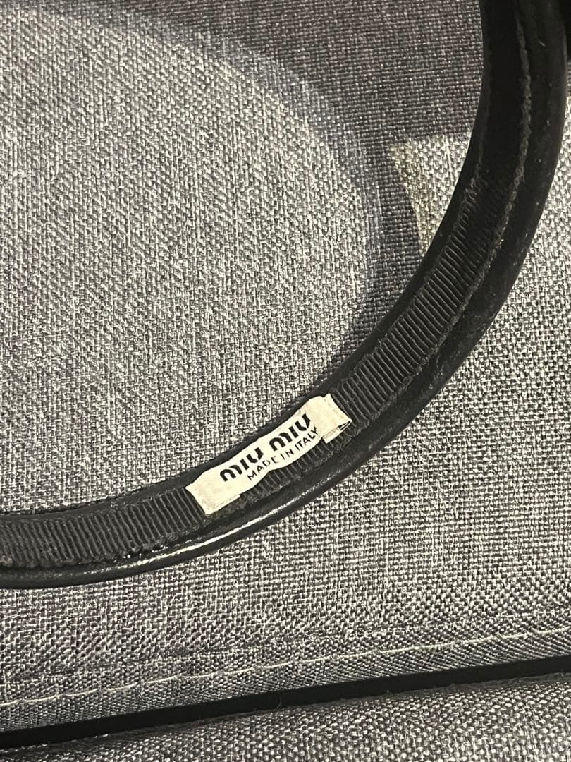 Miu Miuミュウミュウリボンカチューシャ ブラック