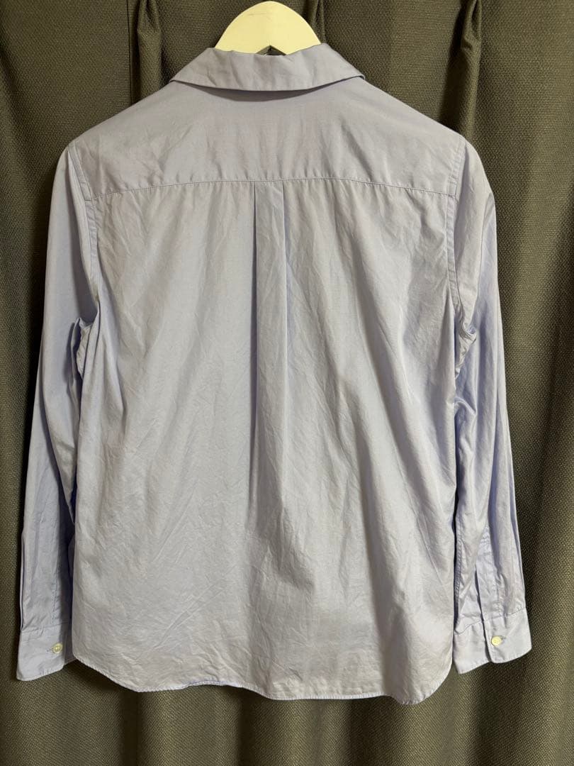 COMME des GARÇONS コムコム　ライトブルー　丸襟　長袖シャツ M