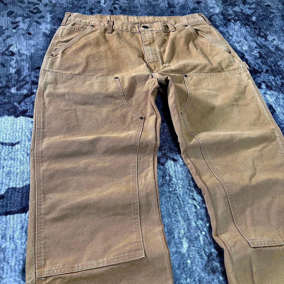 コメ欄セール！ビックシルエット 状態◎ ブラウンワークパンツ極太W40