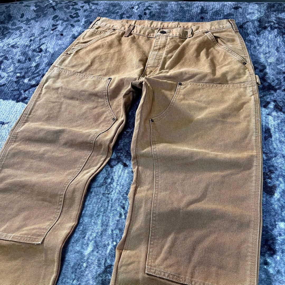 コメ欄セール！ビックシルエット 状態◎ ブラウンワークパンツ極太W40