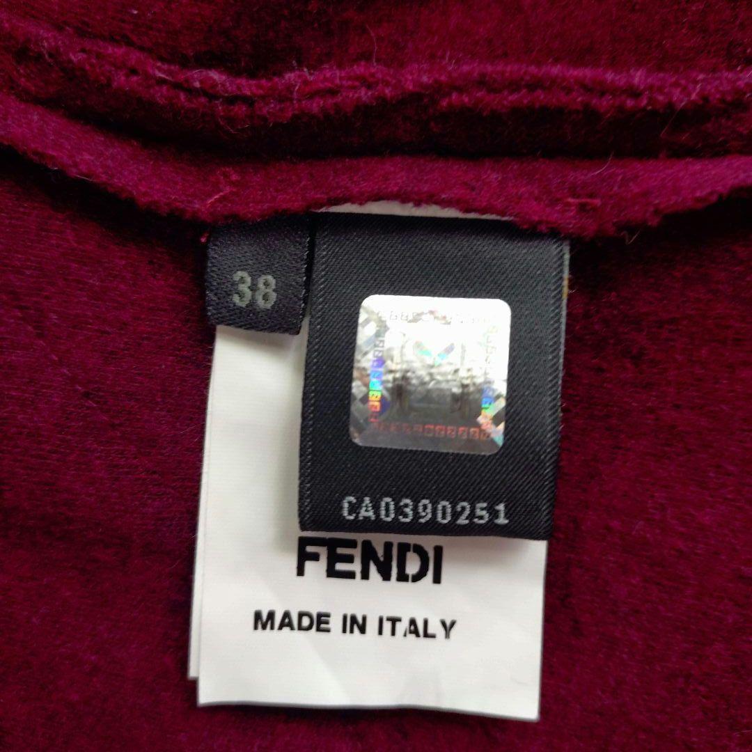 FENDI フリースウール100％ フリルワンピース