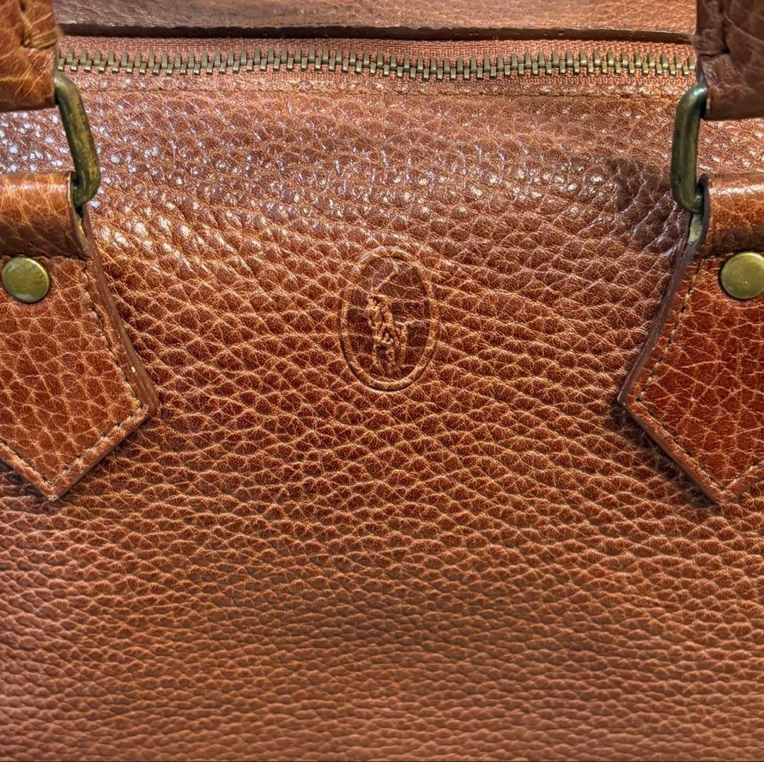 【超希少・鍵付】ラルフローレン レザーボストンバッグ ミニボストン 本革 南京錠