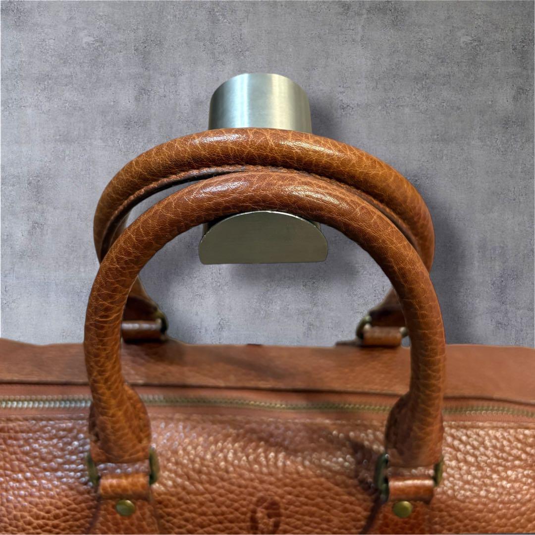 【超希少・鍵付】ラルフローレン レザーボストンバッグ ミニボストン 本革 南京錠