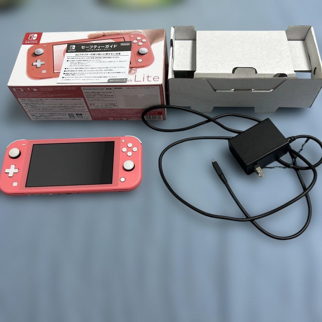 Nintendo switch lite コーラル 本体 ソフト付き