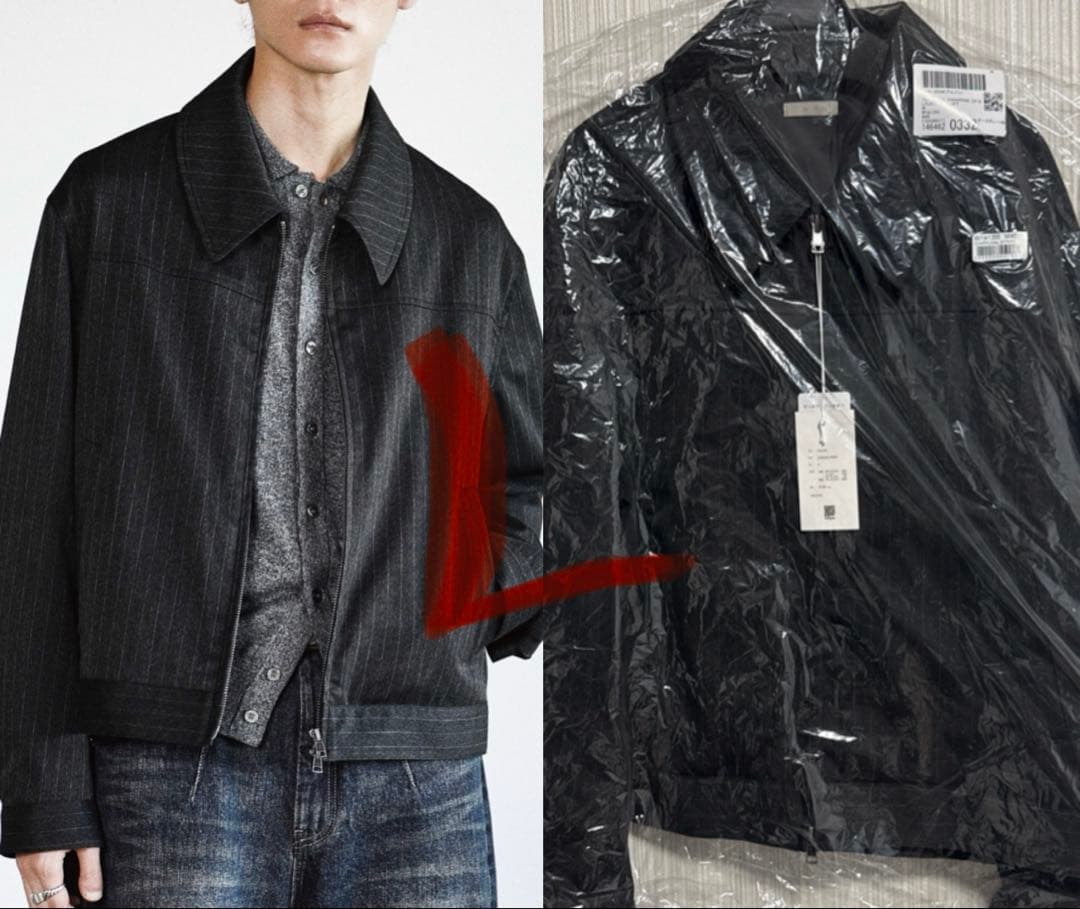 TECH WOOL GABARDINE ZIP BLOUSON Lサイズ