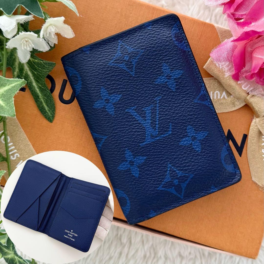 ✨美品 現行IC内蔵✨ルイヴィトン タイガラマ カード入れ 名刺入れ ブルー