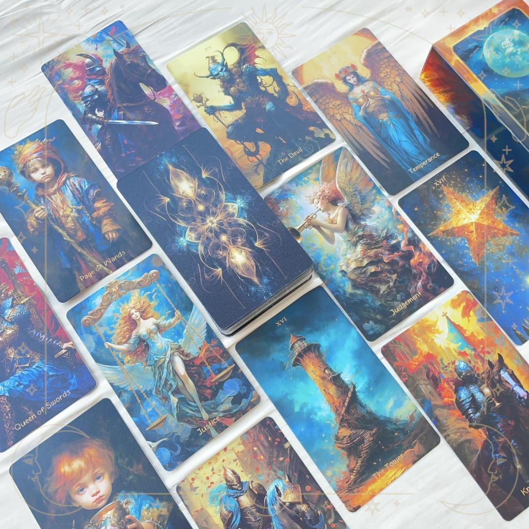【正規品タロットカード】新作✨入手困難な海外美麗デッキ✨光の王国のタロットカード