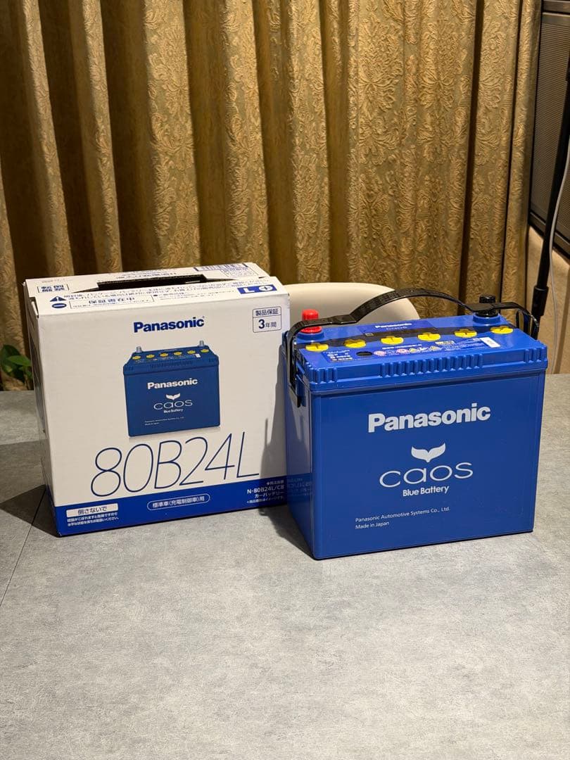 廃バッテリー回収券付　Panasonic 80B24L バッテリー　新品未使用