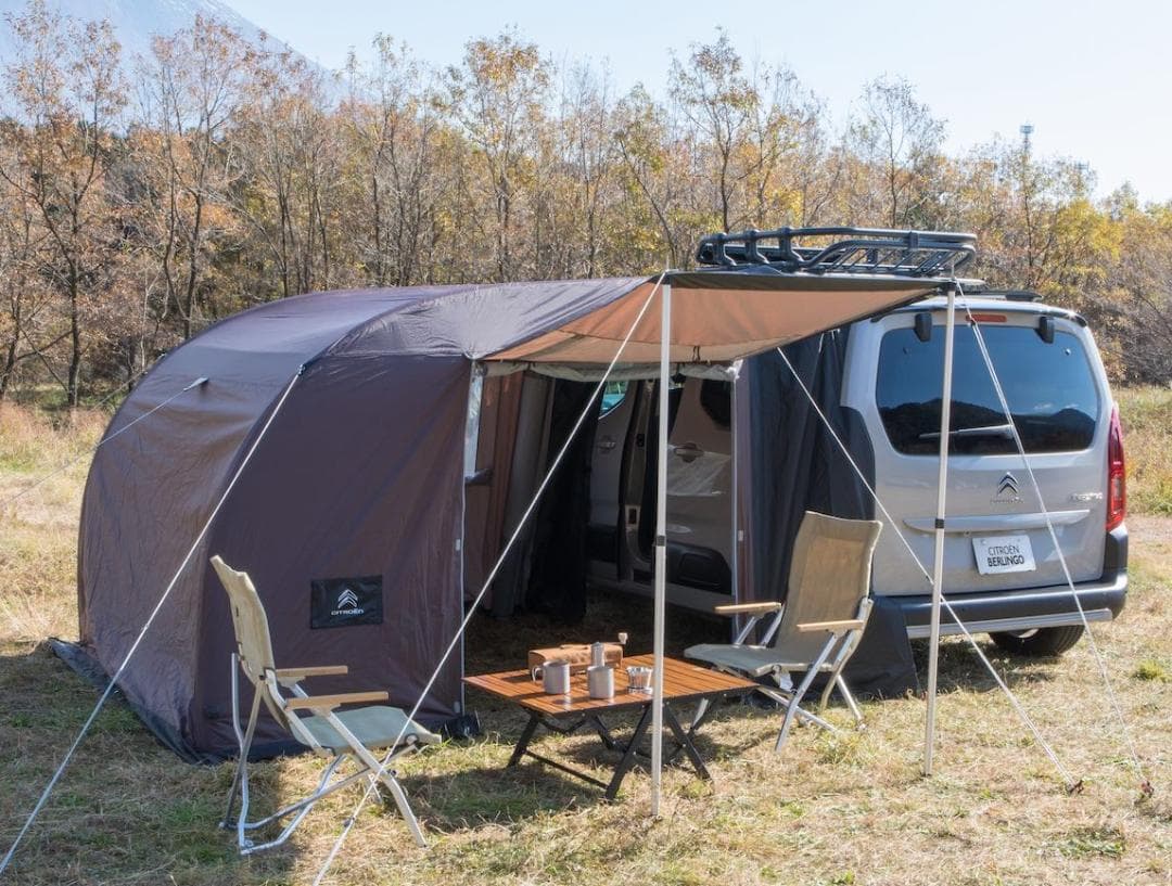 シトロエンベルランゴ プジョーリフター純正オプション カーサイドエアータープ